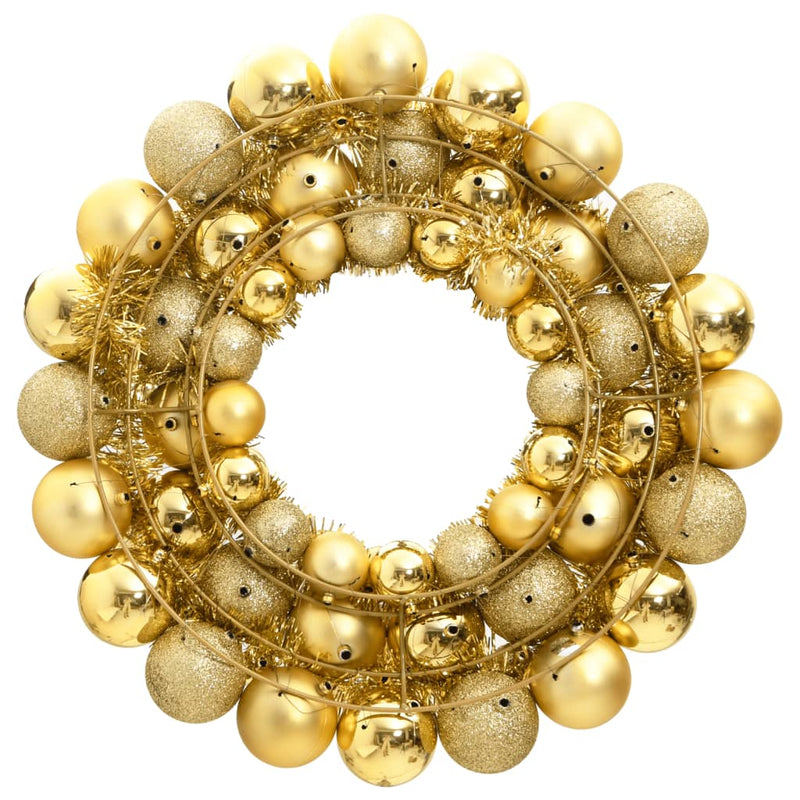 Load image into Gallery viewer, Vidaxl kerstkrans 45 cm polystyreen goudkleurig