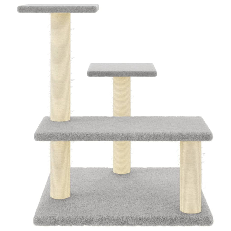Load image into Gallery viewer, Vidaxl kattenmeubel met sisal krabpalen 61 cm lichtgrijs