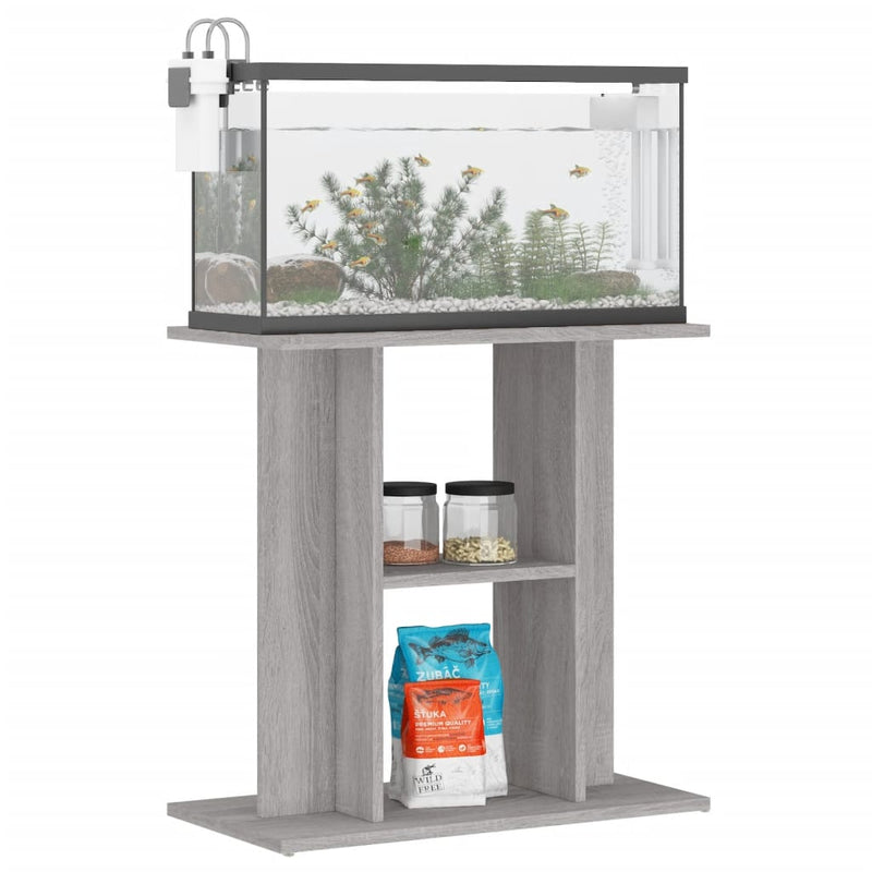 Load image into Gallery viewer, Vidaxl aquariumstandaard sonoma grijs 60x30x60 cm bewerkt hout