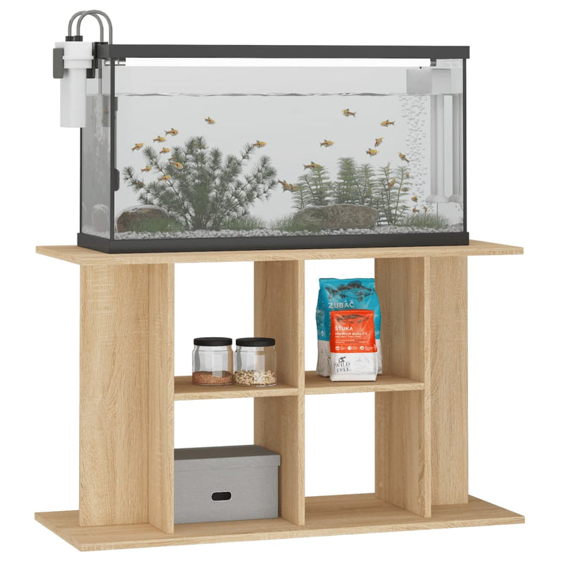 Load image into Gallery viewer, Vidaxl aquariumstandaard 100x40x60 cm bewerkt hout sonoma eikenkleurig