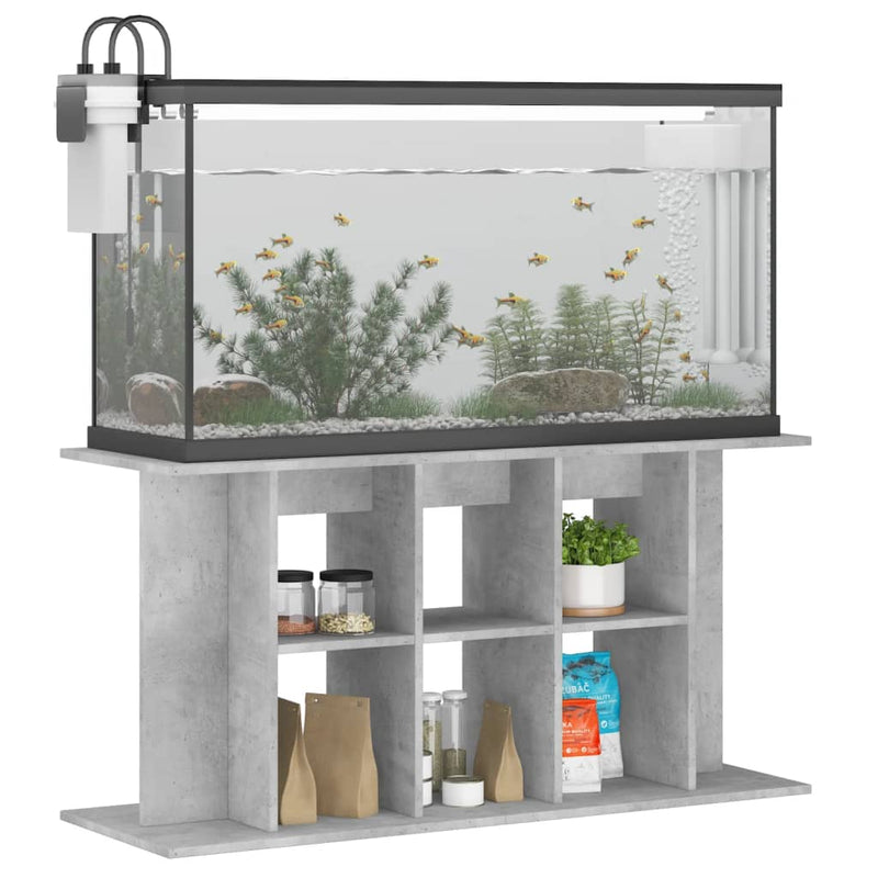 Load image into Gallery viewer, Vidaxl aquariumstandaard 120x40x60 cm bewerkt hout betongrijs