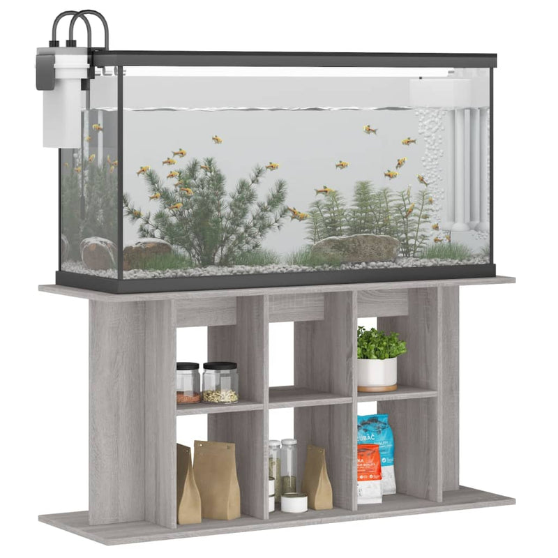 Load image into Gallery viewer, Vidaxl aquariumstandaard 120x40x60 cm bewerkt hout grijs sonoma