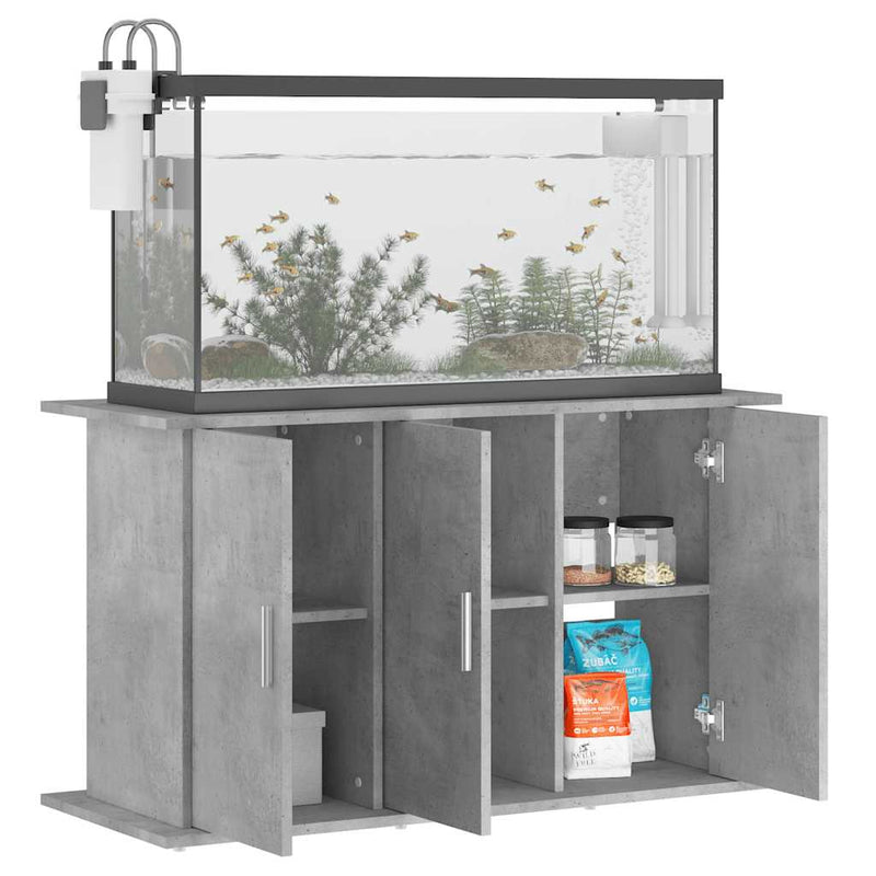Load image into Gallery viewer, Vidaxl aquariumstandaard betongrijs 101x41x58 cm bewerkt hout