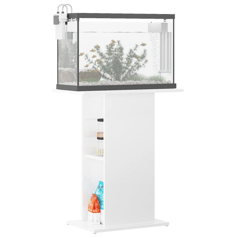 Load image into Gallery viewer, VidaXL Aquariumstandaard 60,5x36x72,5 cm bewerkt hout hoogglans wit