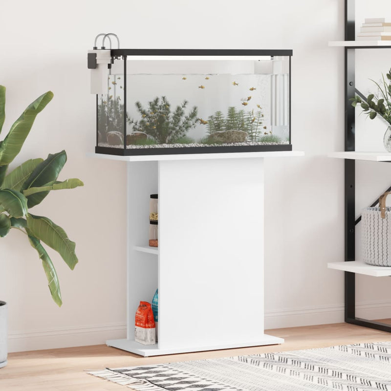 Load image into Gallery viewer, Vidaxl aquariumstandaard 75x36x72,5 cm bewerkt hout wit