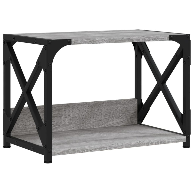 Load image into Gallery viewer, Vidaxl printerstandaard 44x26x31,5 cm bewerkt hout grijs sonoma eiken