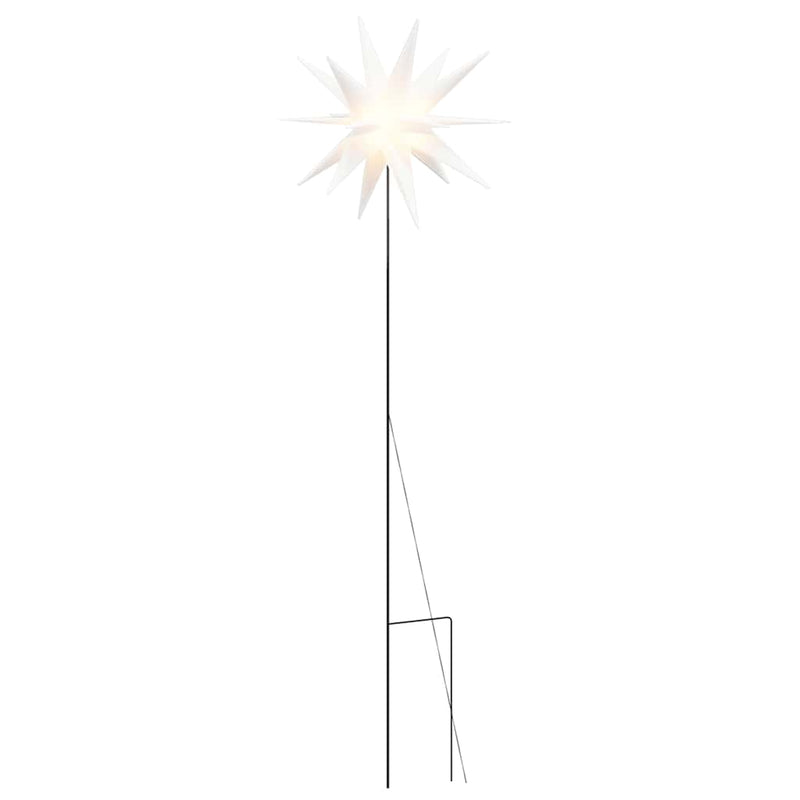 Load image into Gallery viewer, Vidaxl kerstlamp met grondpin en led inklapbaar 57 cm wit