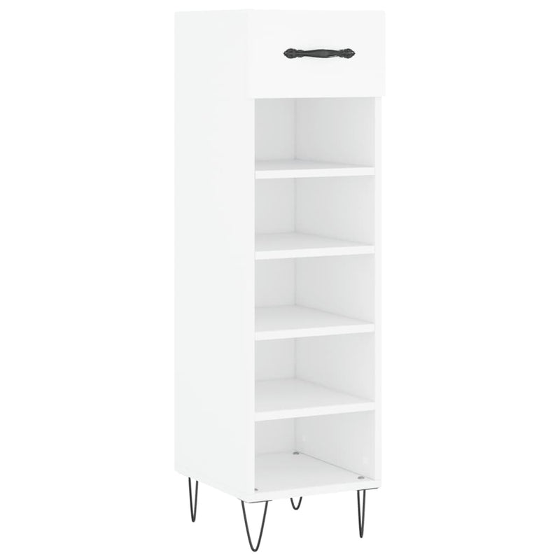 Afbeelding laden in galerijviewer, Vidaxl schoenenkast 30x35x105 cm bewerkt hout wit