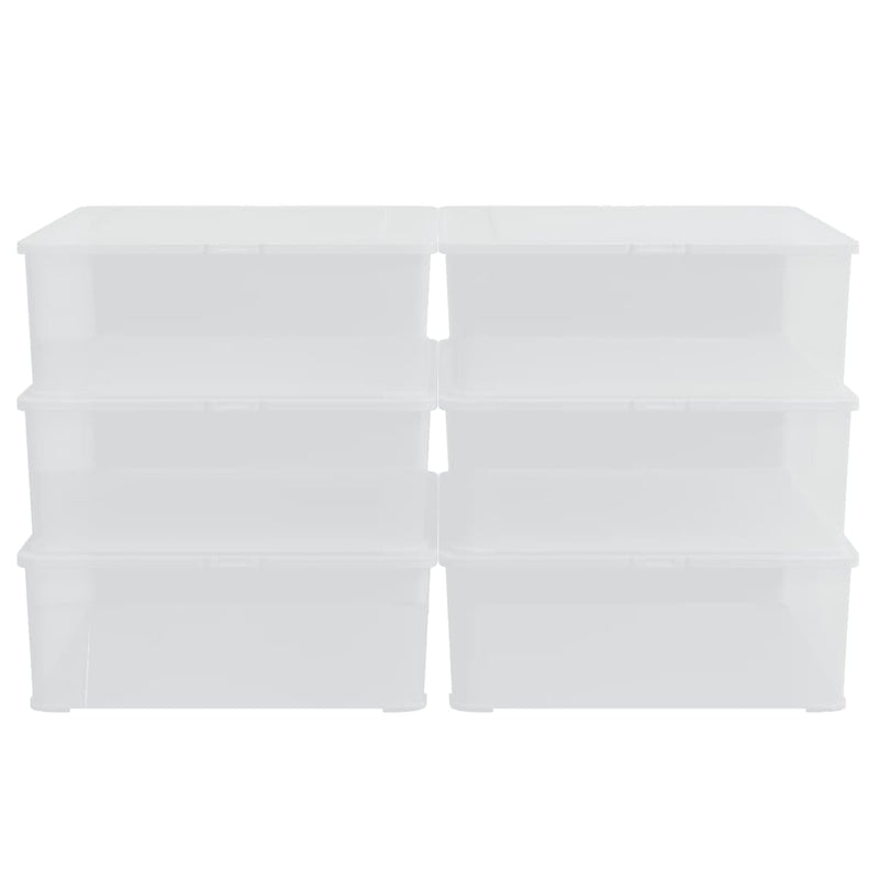 Load image into Gallery viewer, VidaXL Opbergboxen kunststof 6 st stapelbaar 5 L