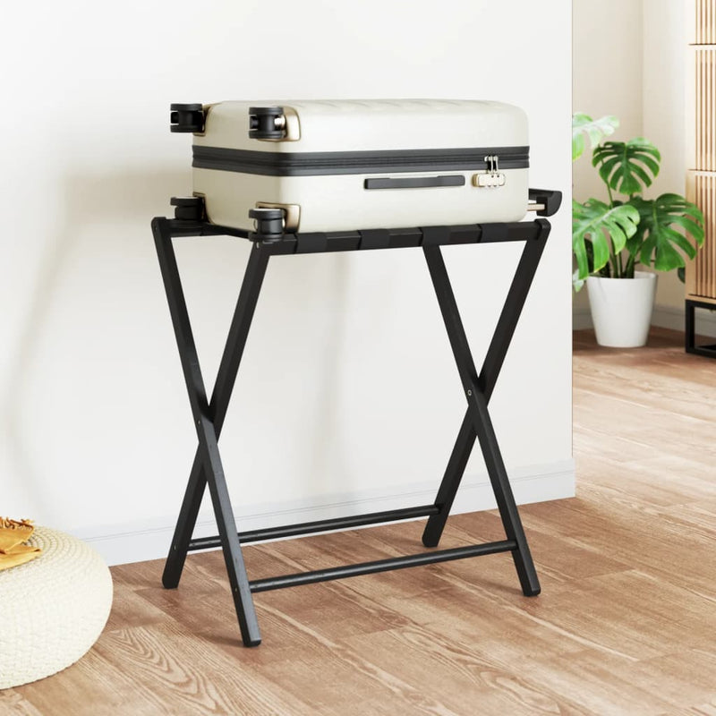 Load image into Gallery viewer, Vidaxl bagagerek 68,5x38x58 cm bamboe zwart