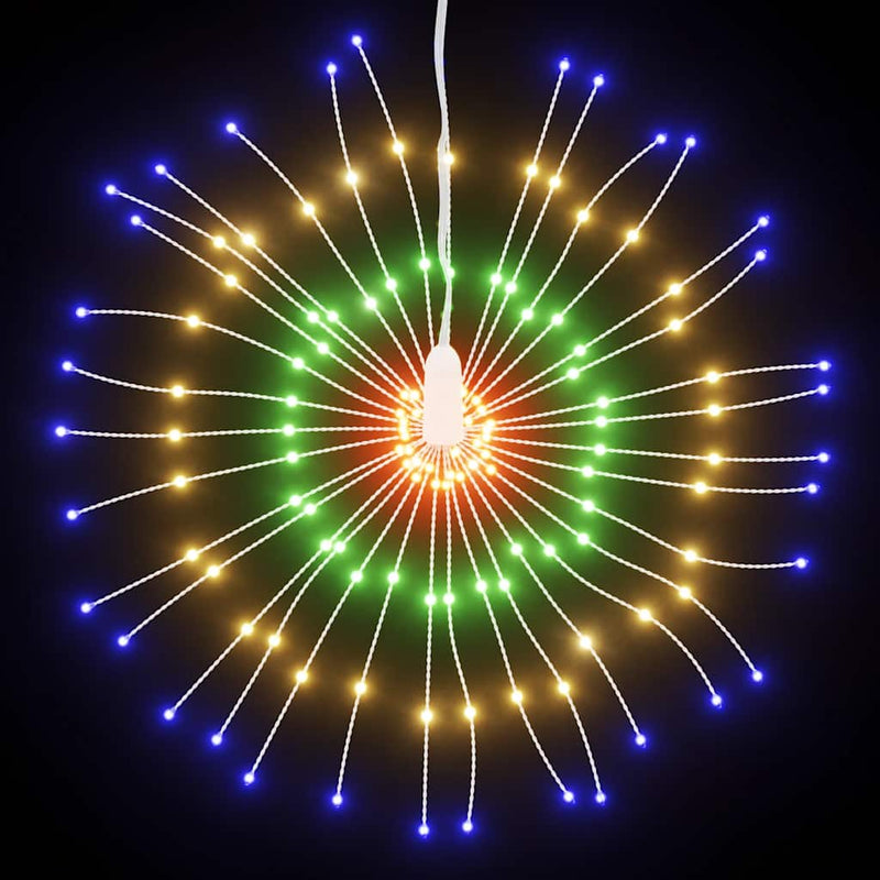 Load image into Gallery viewer, Vidaxl kerstverlichting vuurwerk 140 meerkleurige led's 17 cm
