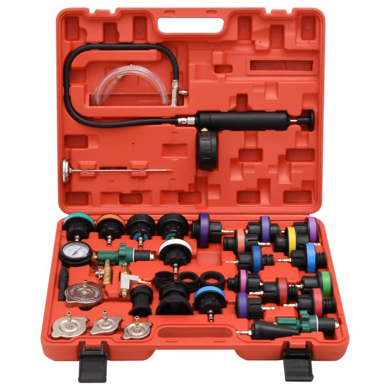 Load image into Gallery viewer, Vidaxl druktester voor koelsysteem 52x40,5x9,5 cm rood