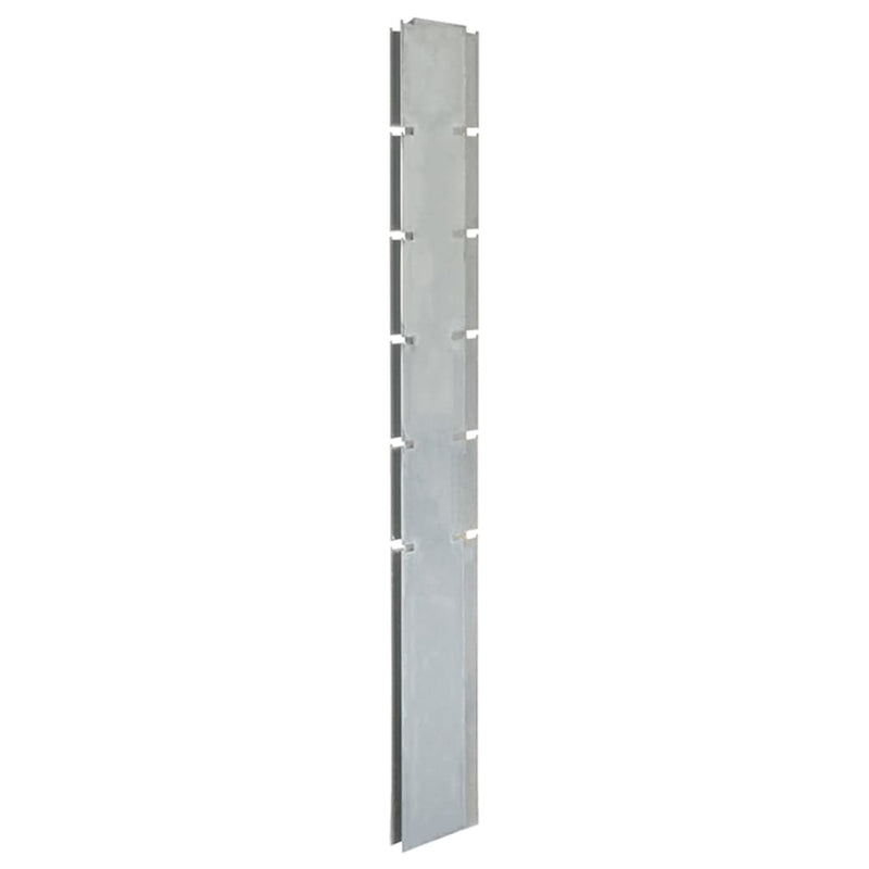 Load image into Gallery viewer, VidaXL Schuttingpalen 10 st 160 cm gegalvaniseerd staal zilverkleurig
