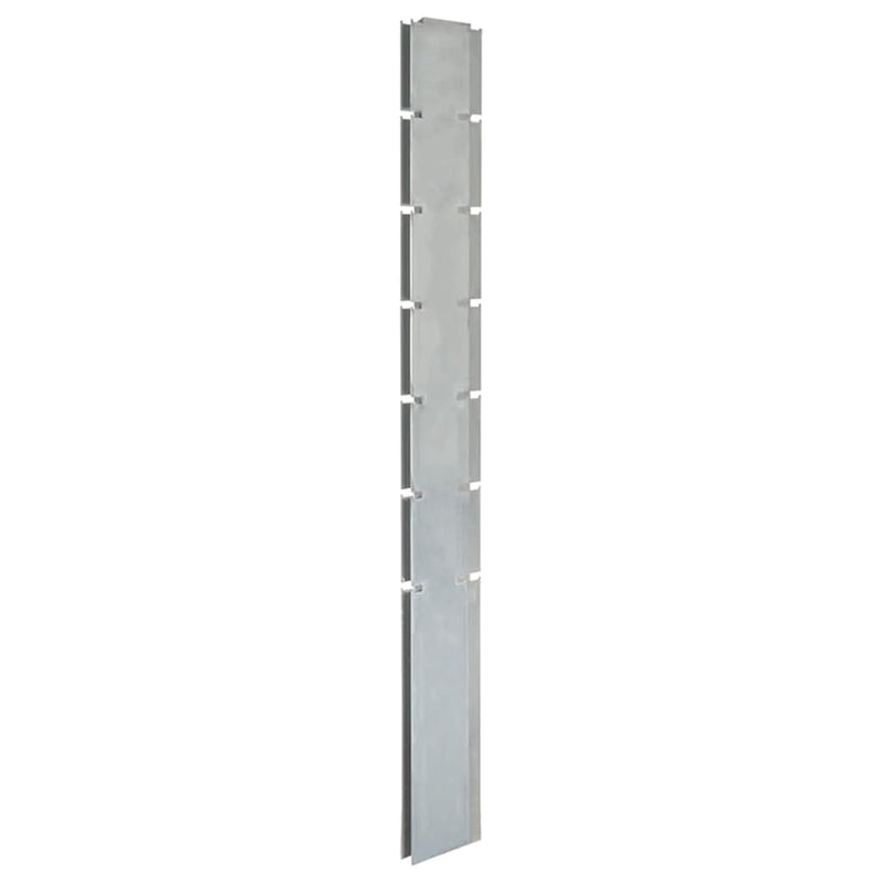 Load image into Gallery viewer, VidaXL Schuttingpalen 20 st 180 cm gegalvaniseerd staal zilverkleurig