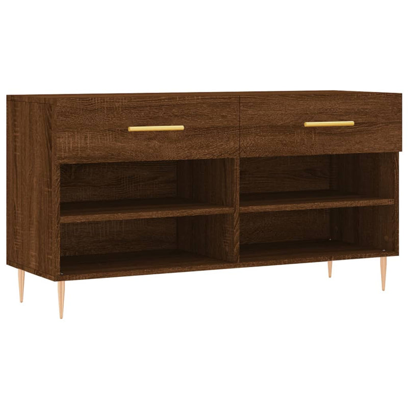Load image into Gallery viewer, Vidaxl schoenenbank 102x35x55 cm bewerkt hout sonoma eikenkleurig