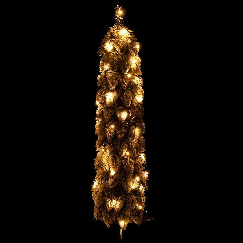 Load image into Gallery viewer, VidaXL Kunstkerstboom met verlichting en sneeuw 45 LED's 90 cm