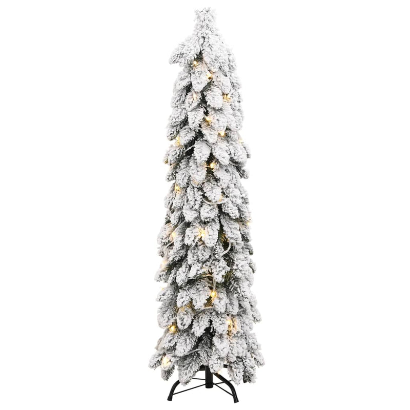 Load image into Gallery viewer, VidaXL Kunstkerstboom met verlichting en sneeuw 80 LED's 150 cm
