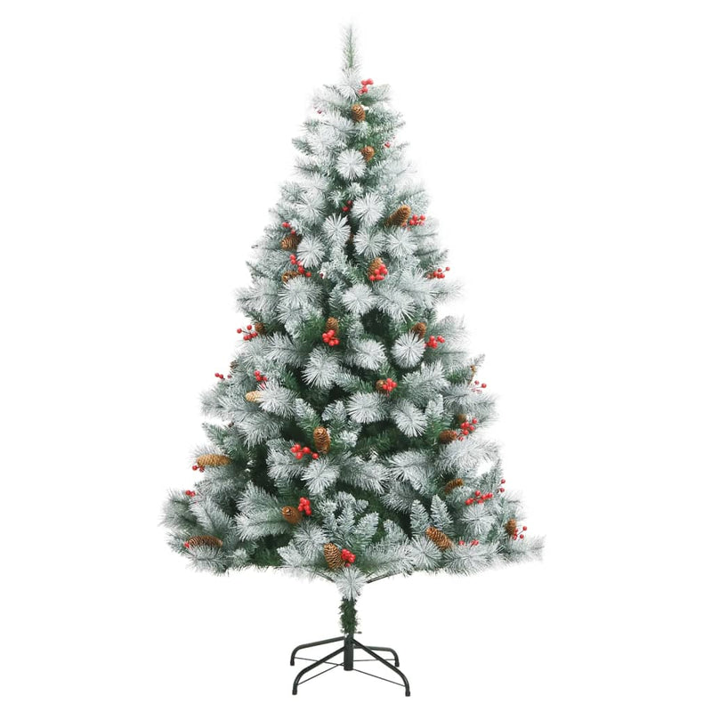 Load image into Gallery viewer, VidaXL Kunstkerstboom met scharnieren dennenappels en bessen 240 cm