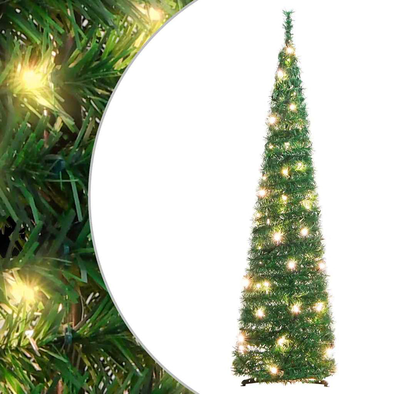 Load image into Gallery viewer, VidaXL Kunstkerstboom pop-up 50 LED's 120 cm groen
