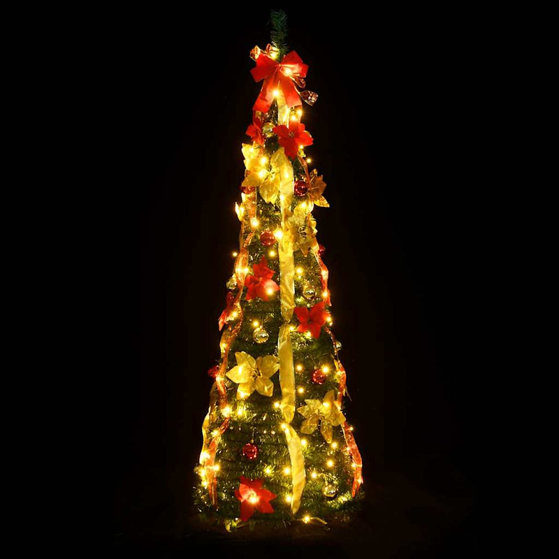 Afbeelding laden in galerijviewer, Vidaxl kunstkerstboom pop-up 200 led's 210 cm groen