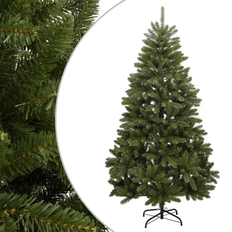 Load image into Gallery viewer, Vidaxl kunstkerstboom met scharnieren en standaard 210 cm groen