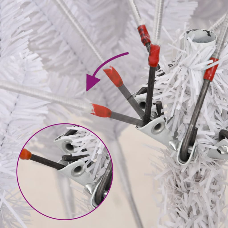 Load image into Gallery viewer, VidaXL Kunstkerstboom met scharnieren met standaard 270 cm wit