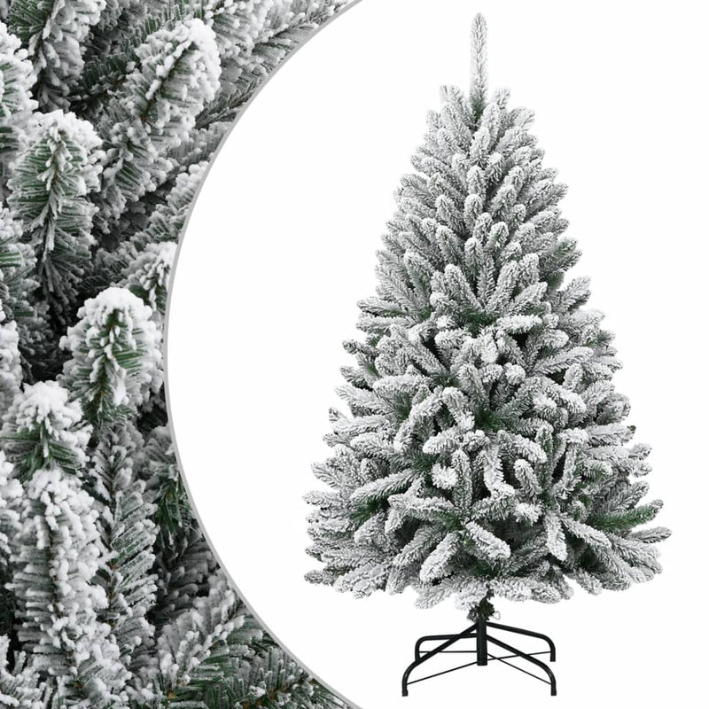 Load image into Gallery viewer, Vidaxl kunstkerstboom met scharnieren en sneeuw 120 cm