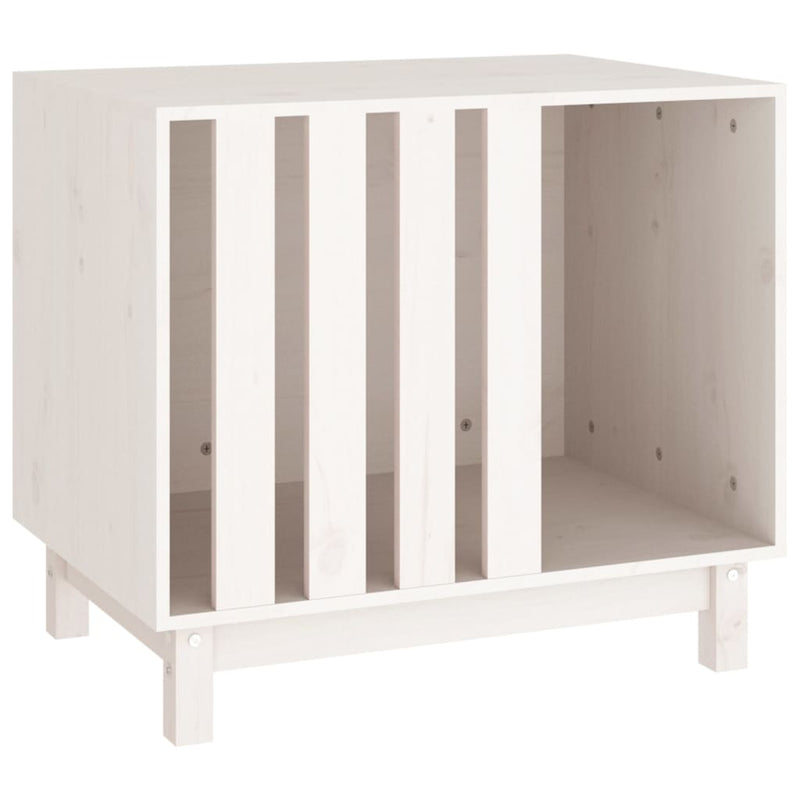 Load image into Gallery viewer, Vidaxl hondenhok 70x50x62 cm massief grenenhout wit