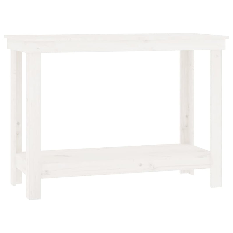Load image into Gallery viewer, Vidaxl werkbank 110x50x80 cm massief grenenhout wit