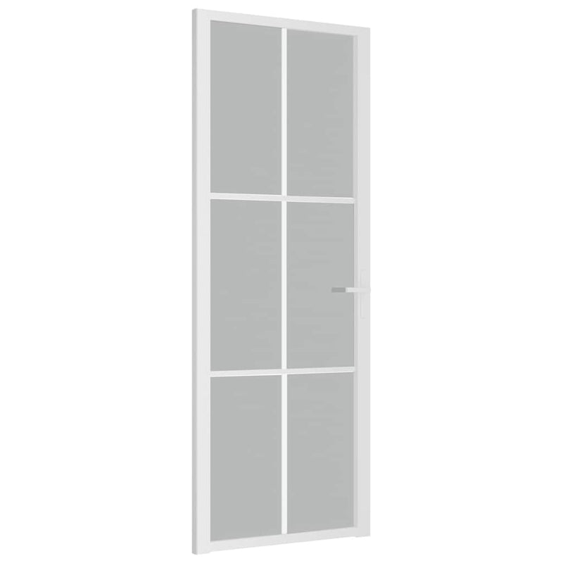Load image into Gallery viewer, Vidaxl binnendeur 76x201,5 cm matglas en aluminium wit