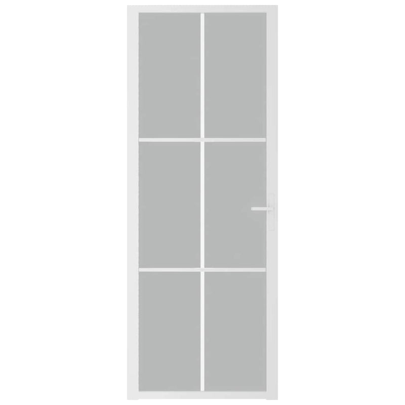 Load image into Gallery viewer, Vidaxl binnendeur 76x201,5 cm matglas en aluminium wit