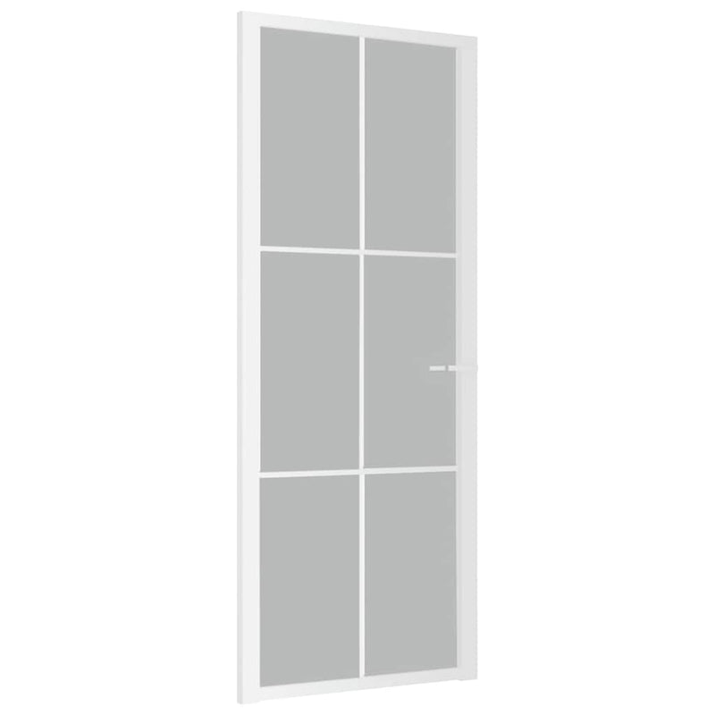 Load image into Gallery viewer, Vidaxl binnendeur 83x201,5 cm matglas en aluminium wit