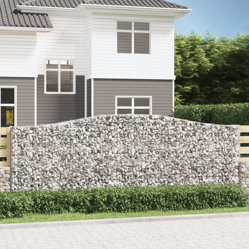Load image into Gallery viewer, VidaXL Schanskorven 4 st gewelfd 400x30x140 160 cm ijzer