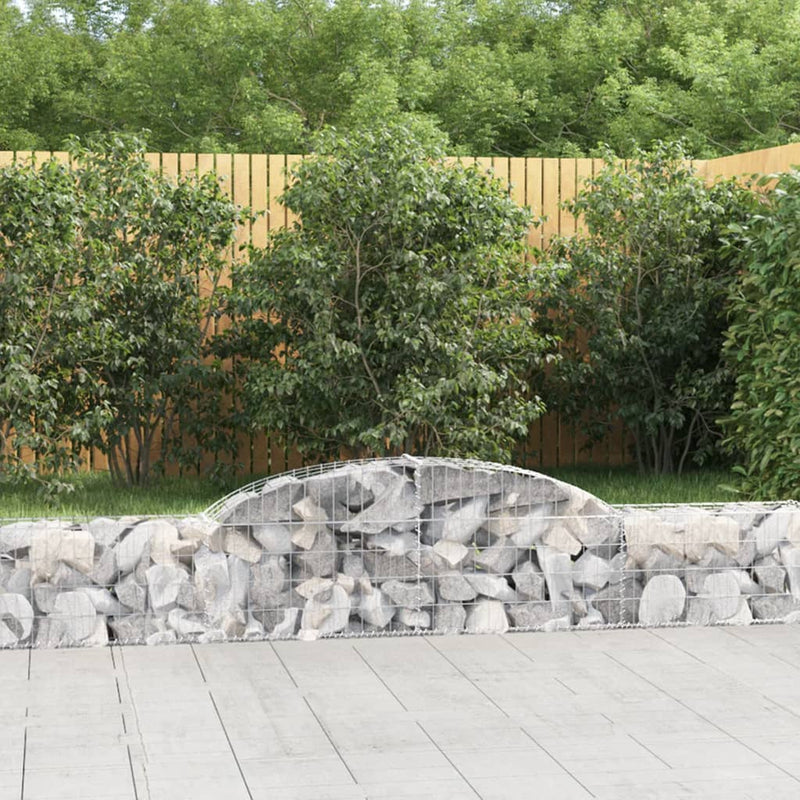 Load image into Gallery viewer, VidaXL Schanskorven 15 st gewelfd 300x30x40 60 cm gegalvaniseerd ijzer