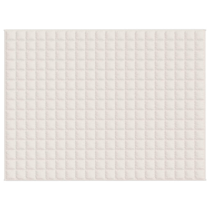 Load image into Gallery viewer, Vidaxl verzwaringsdeken 150x200 cm 7 kg stof lichtcrèmekleurig