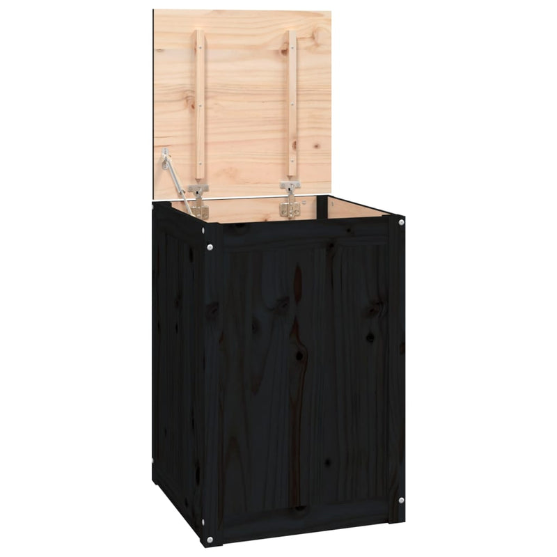 Load image into Gallery viewer, Vidaxl wasmand 44x44x66 cm massief grenenhout zwart