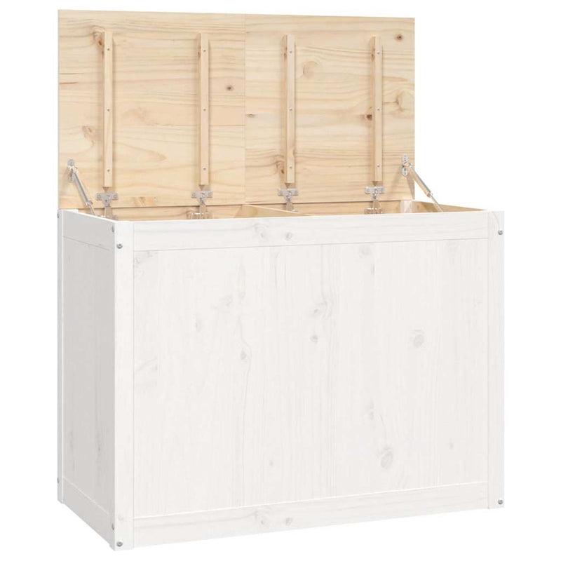 Load image into Gallery viewer, Vidaxl wasmand 88,5x44x66 cm massief grenenhout wit