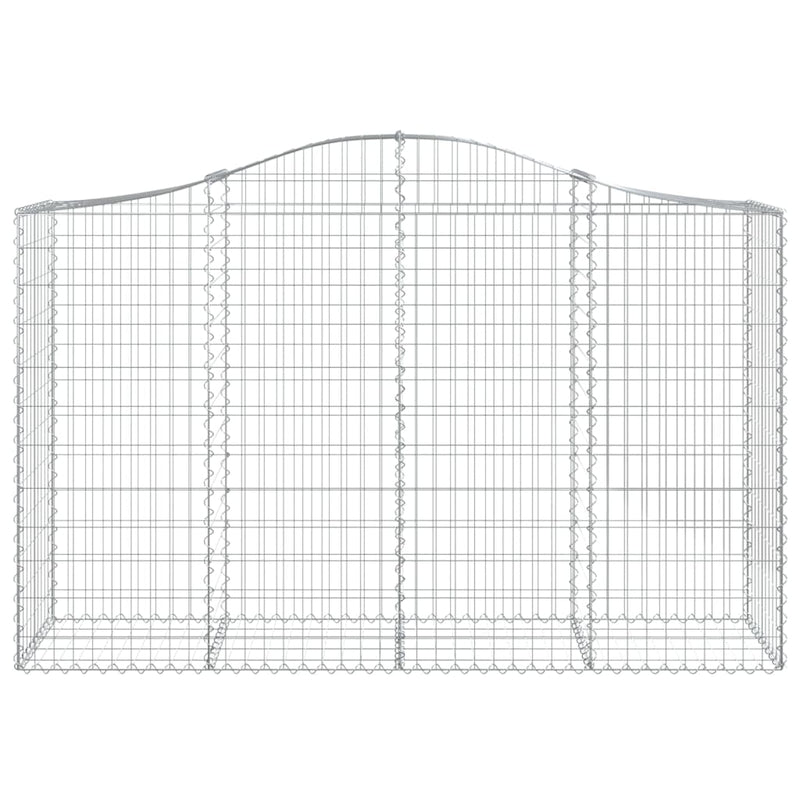 Load image into Gallery viewer, Vidaxl schanskorf gewelfd 200x50x120 140 cm gegalvaniseerd ijzer