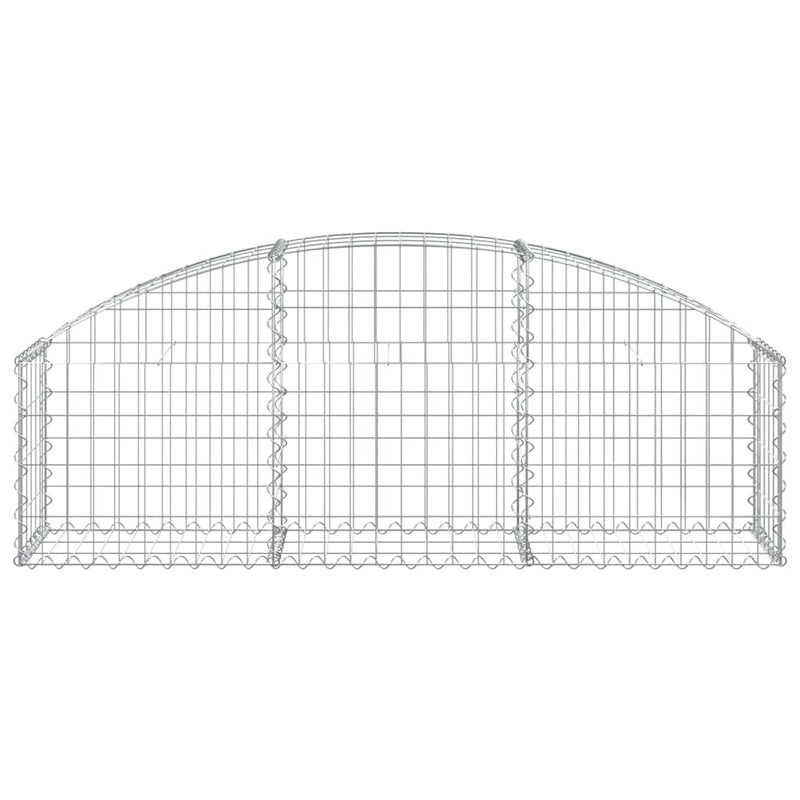 Load image into Gallery viewer, Vidaxl schanskorf gewelfd 150x30x40 60 cm gegalvaniseerd ijzer