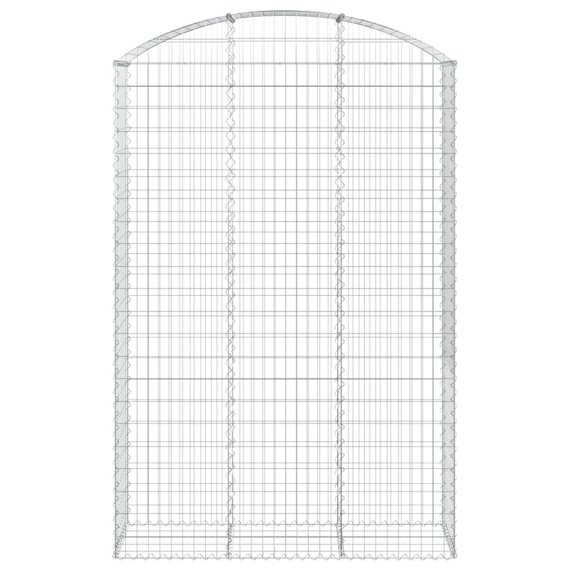 Load image into Gallery viewer, VidaXL Schanskorf gewelfd 150x50x220 240 cm gegalvaniseerd ijzer