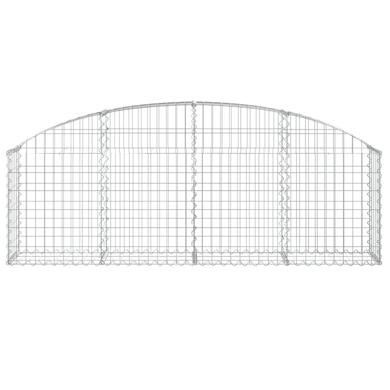 Load image into Gallery viewer, Vidaxl schanskorf gewelfd 200x30x60 80 cm gegalvaniseerd ijzer