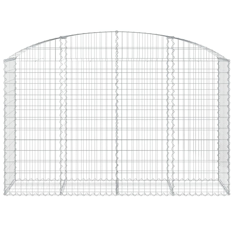 Load image into Gallery viewer, Vidaxl schanskorf gewelfd 200x50x120 140 cm gegalvaniseerd ijzer