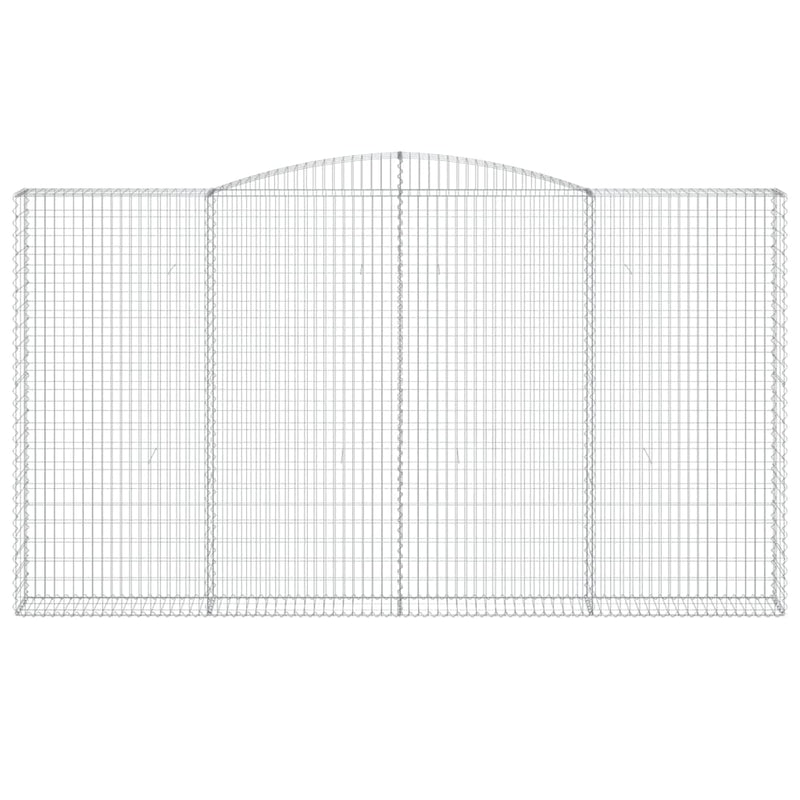 Load image into Gallery viewer, VidaXL Schanskorf gewelfd 400x30x220 240 cm gegalvaniseerd ijzer