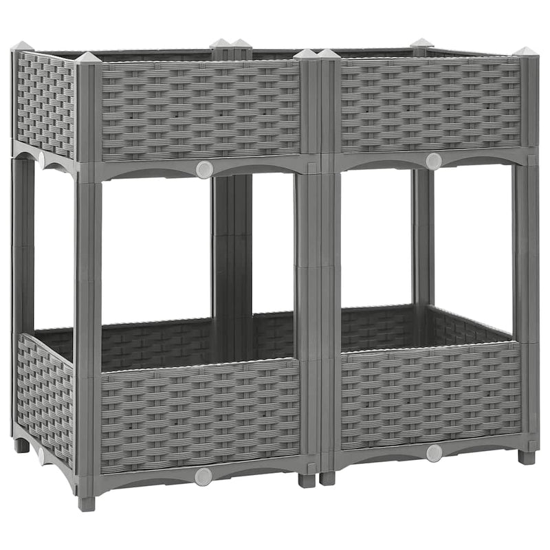 Load image into Gallery viewer, Vidaxl plantenbak verhoogd 80x40x71 cm polypropeen