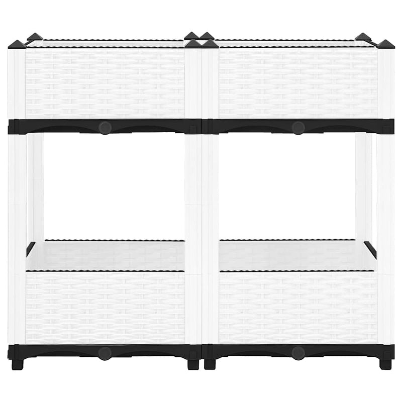 Load image into Gallery viewer, Vidaxl plantenbak verhoogd 80x40x71 cm polypropeen