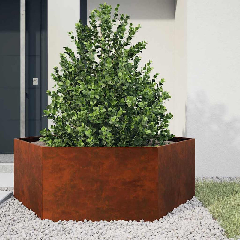 Load image into Gallery viewer, Vidaxl plantenbak roestig 138x120x45 cm cortenstaal
