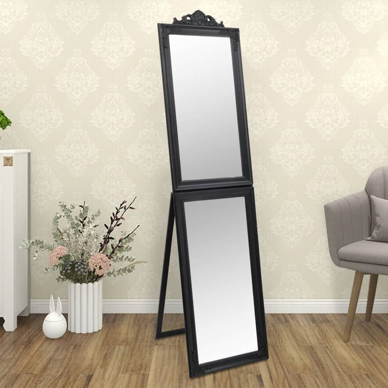 Load image into Gallery viewer, Vidaxl spiegel vrijstaand 45x180 cm zwart