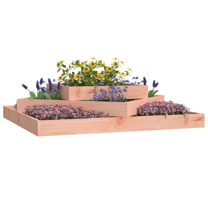 Afbeelding laden in galerijviewer, Vidaxl plantenbak 112x112x27 cm massief douglashout