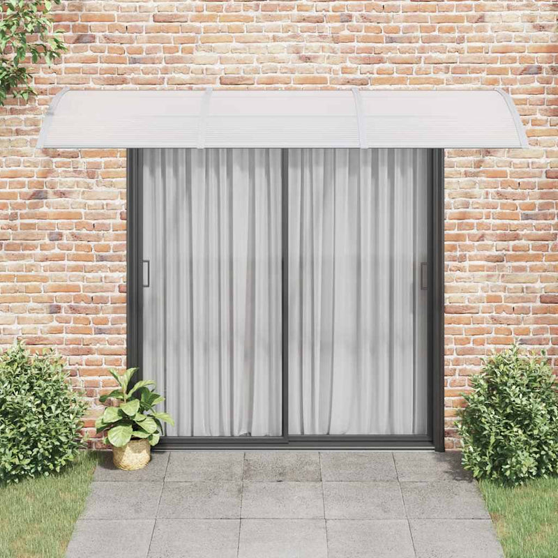 Load image into Gallery viewer, Vidaxl deurluifel 300x75 cm polycarbonaat grijs