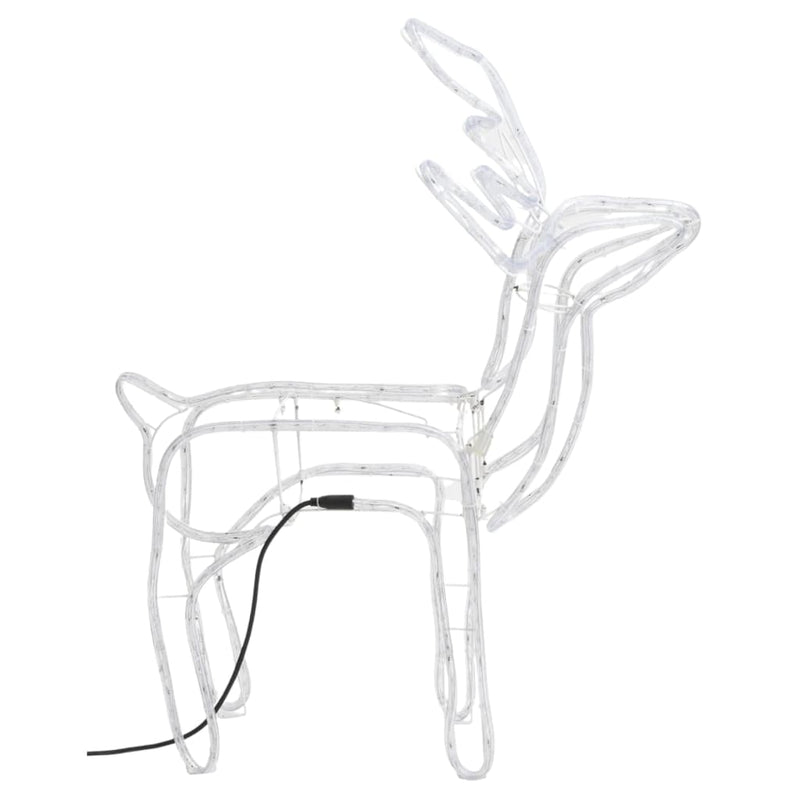 Load image into Gallery viewer, VidaXL Kerstfiguur rendier 3 st 76x42x87 cm koudwit
